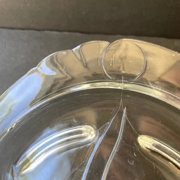 Vintage Pyrex Clear Tree of Life Meat Platter Roasting Plate 815 - Picture 10 of 10